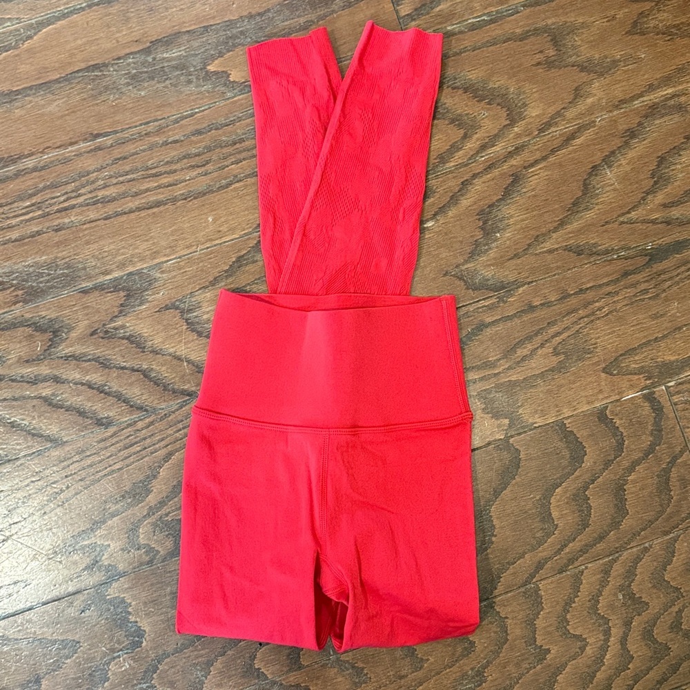 Fabletics NWT red high waisted sculptknit leggings, XS - Picture 3 of 6